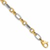 14K Two-tone Polished Fancy Link Bracelet