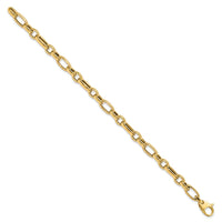 Load image into Gallery viewer, 14K Polished Fancy Link Bracelet
