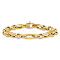 Load image into Gallery viewer, 14K Polished Fancy Link Bracelet
