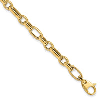 Load image into Gallery viewer, 14K Polished Fancy Link Bracelet
