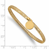 Load image into Gallery viewer, 14K Stretch Mesh w/Dangle Charm Bracelet
