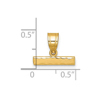 Load image into Gallery viewer, 14k Large Diamond -cut Top Pendant
