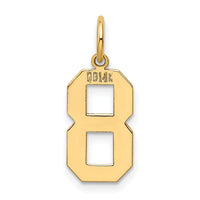 Load image into Gallery viewer, 14k Medium Polished Number 8 Charm

