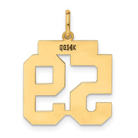 Load image into Gallery viewer, 14k Medium Polished Number 59 Charm
