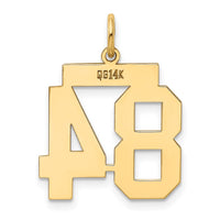 Load image into Gallery viewer, 14k Medium Polished Number 84 Charm
