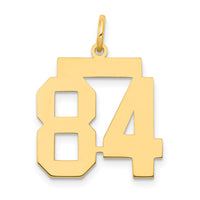 Load image into Gallery viewer, 14k Medium Polished Number 84 Charm
