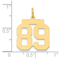 Load image into Gallery viewer, 14k Medium Polished Number 89 Charm
