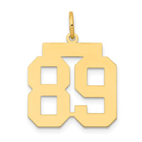 Load image into Gallery viewer, 14k Medium Polished Number 89 Charm
