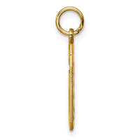 Load image into Gallery viewer, 14k Large Brushed Diamond-cut  Number 6 Charm
