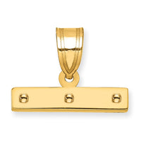 Load image into Gallery viewer, 14k Casted Large Polished Top Pendant
