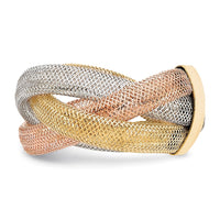 Load image into Gallery viewer, 14K w/White and Rose Rhodium Flexible Ring
