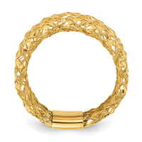 Load image into Gallery viewer, 14K Polished Woven Stretch Ring
