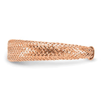 Load image into Gallery viewer, 14K with Rose Gold Plating Mesh Tapered Stretch Ring
