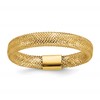 14K Polished Mesh Stretch Ring