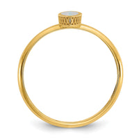 Load image into Gallery viewer, 14K Polished Mother of Pearl Fancy Ring
