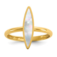 Load image into Gallery viewer, 14K Polished Mother of Pearl Fancy Ring
