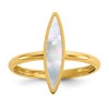 14K Polished Mother of Pearl Fancy Ring