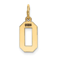 Load image into Gallery viewer, 14k Small Polished Number 0 Charm
