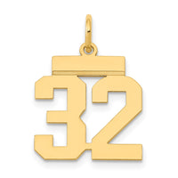 Load image into Gallery viewer, 14k Small Polished Number 32 Charm
