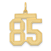 Load image into Gallery viewer, 14k Medium Satin Number 85 Charm
