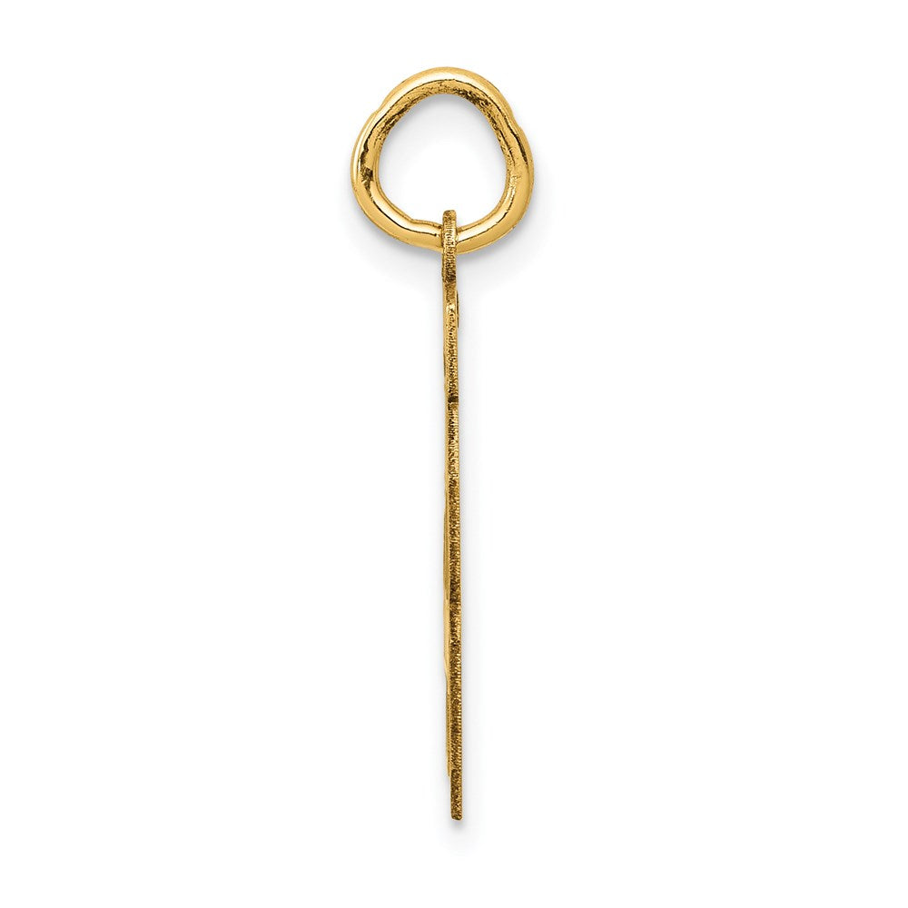 14k Small Satin Number 48 Charm