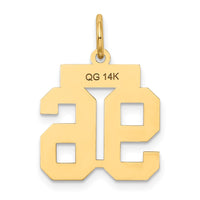 Load image into Gallery viewer, 14k Small Satin Number 96 Charm
