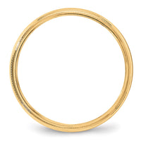 Load image into Gallery viewer, 14k Yellow Gold 4mm Milgrain Half Round Wedding Band Size 12

