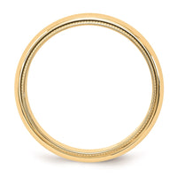 Load image into Gallery viewer, 14k Yellow Gold 5mm Milgrain Half Round Wedding Band Size 12
