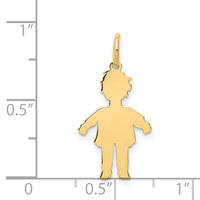 Load image into Gallery viewer, 14k Plain Polished Small Boy Charm
