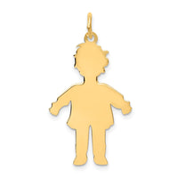 Load image into Gallery viewer, 14k Plain Polished Large Boy Charm
