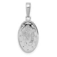 Load image into Gallery viewer, 14k White Gold Miraculous Medal Pendant
