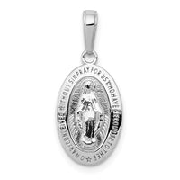 Load image into Gallery viewer, 14k White Gold Miraculous Medal Pendant
