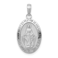 Load image into Gallery viewer, 14k White Gold Miraculous Medal Pendant
