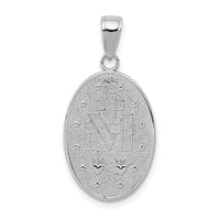 Load image into Gallery viewer, 14k White Gold Miraculous Medal Pendant
