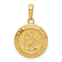 Load image into Gallery viewer, 14k Saint Christopher Medal Charm
