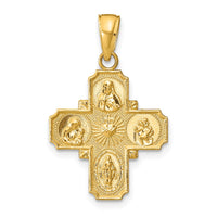 Load image into Gallery viewer, 14k 4-Way Medal Pendant
