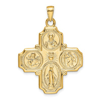 Load image into Gallery viewer, 14k Four-Way Medal Pendant
