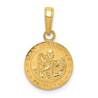 Load image into Gallery viewer, 14k Saint Christopher Medal Charm
