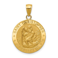Load image into Gallery viewer, 14k Saint Christopher Medal Pendant
