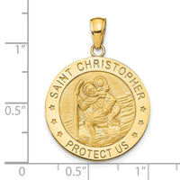 Load image into Gallery viewer, 14k Saint Christopher Medal Pendant
