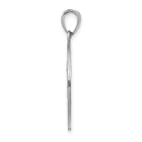 Load image into Gallery viewer, 14K White Gold Polished / Satin Christopher Medal Charm
