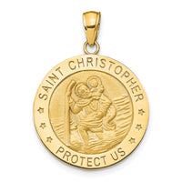 Load image into Gallery viewer, 14k Saint Christopher Medal Pendant
