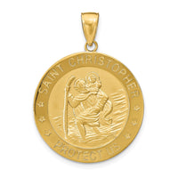 Load image into Gallery viewer, 14k Saint Christopher Medal Pendant

