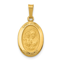 Load image into Gallery viewer, 14k Saint Joseph Medal Charm
