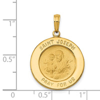 Load image into Gallery viewer, 14k Saint Joseph Medal Pendant

