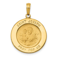 Load image into Gallery viewer, 14k Saint Joseph Medal Pendant

