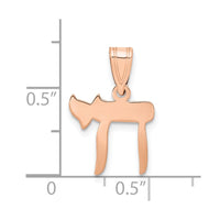 Load image into Gallery viewer, 14k Rose Gold Chai Pendant
