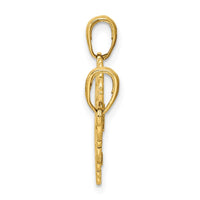 Load image into Gallery viewer, 14K Polished 2 Piece Break Apart HE WHO HOLDS THE KEY Charms
