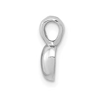 Load image into Gallery viewer, 14K White Gold Polished Domed Heart Charm
