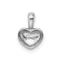 Load image into Gallery viewer, 14K White Gold Polished Domed Heart Charm
